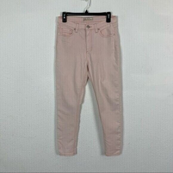 Free People Pink High Rise Ankle Skinny Jeans Stretch Casual Pants 28 - Picture 9 of 9
